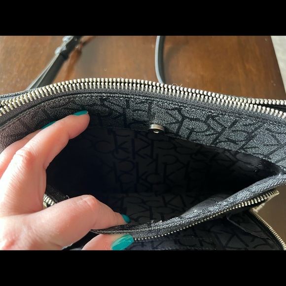 Black Calvin Klein purse shoulder bag handbag - Picture 2 of 6
